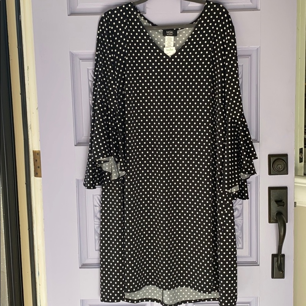 Black polka dot dress. Make me an offer!